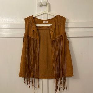 Women’s Brown Cowboy Style Gilet